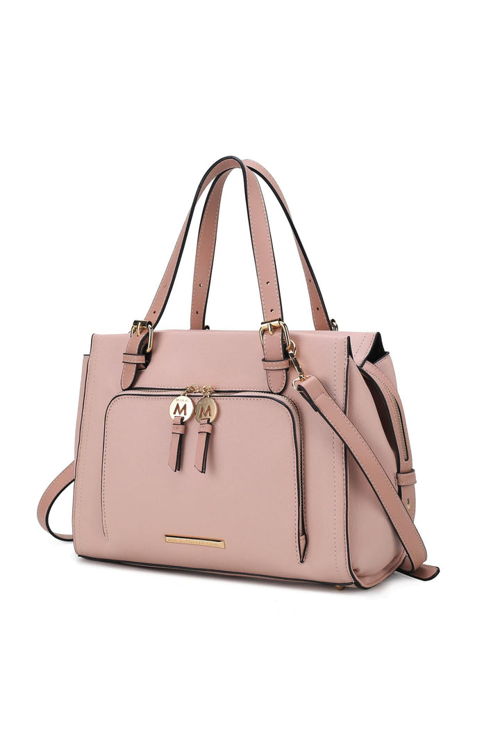 Mkf Elise Color Block Satchel Bag By Mia K