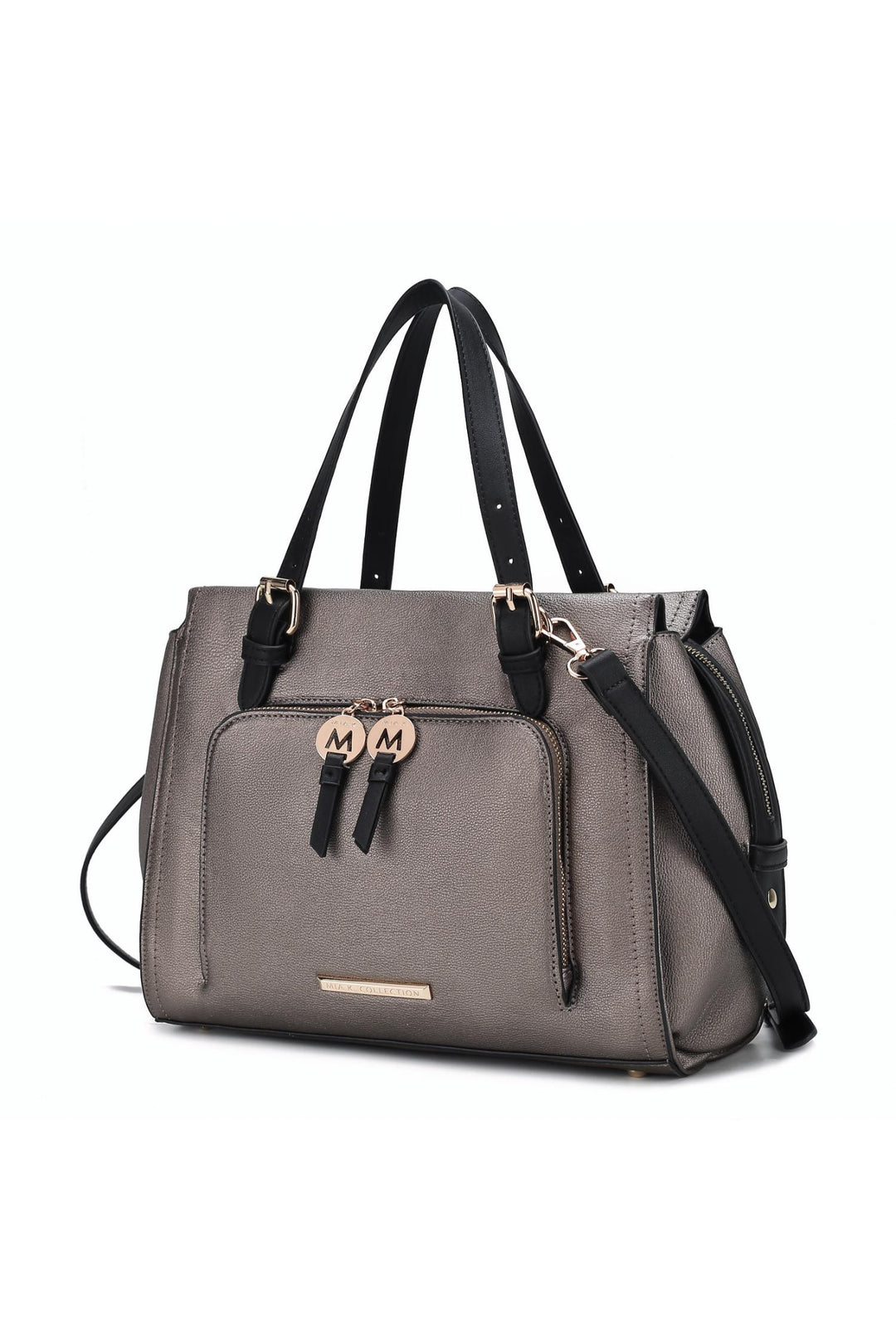 Mkf Elise Color Block Satchel Bag By Mia K
