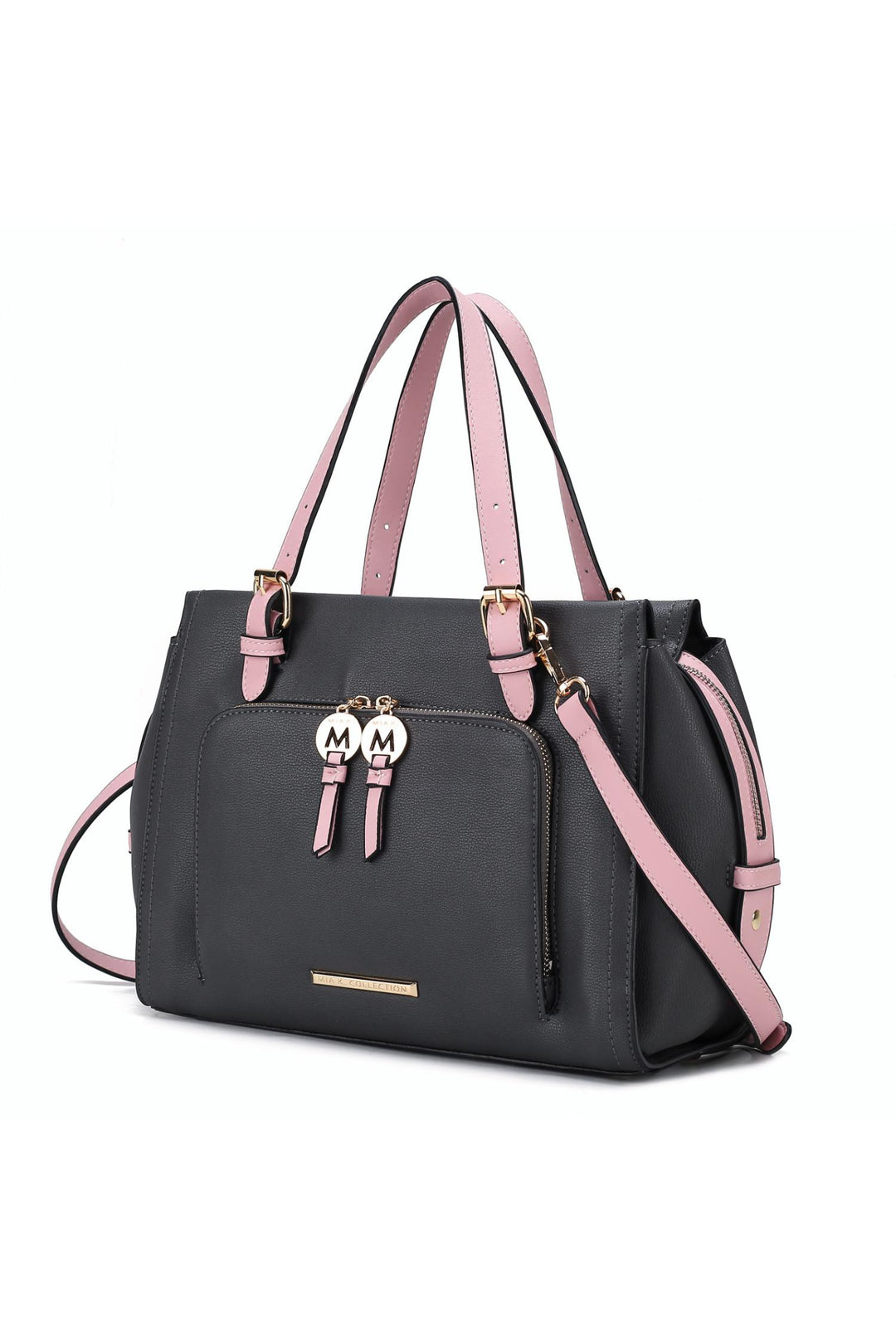 Mkf Elise Color Block Satchel Bag By Mia K