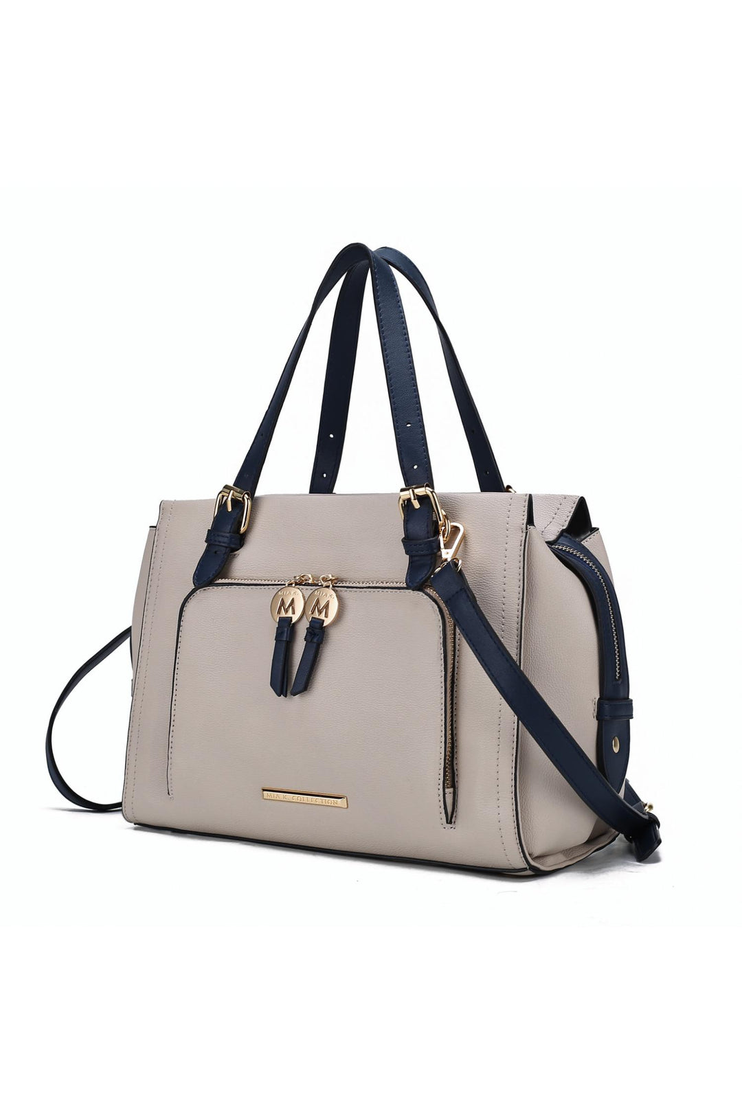 Mkf Elise Color Block Satchel Bag By Mia K