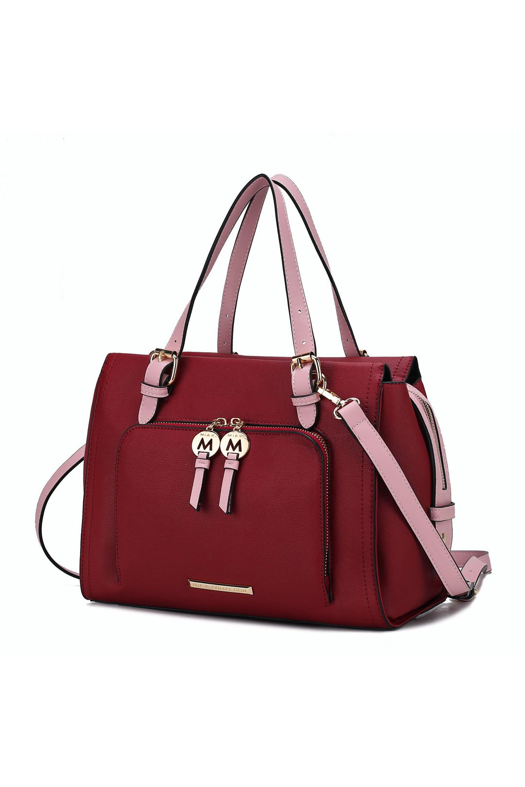 Mkf Elise Color Block Satchel Bag By Mia K