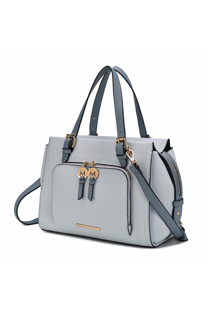 Mkf Elise Color Block Satchel Bag By Mia K