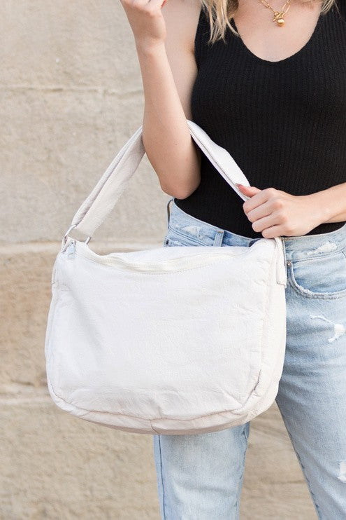 Black Lula Everywhere Nylon Messenger