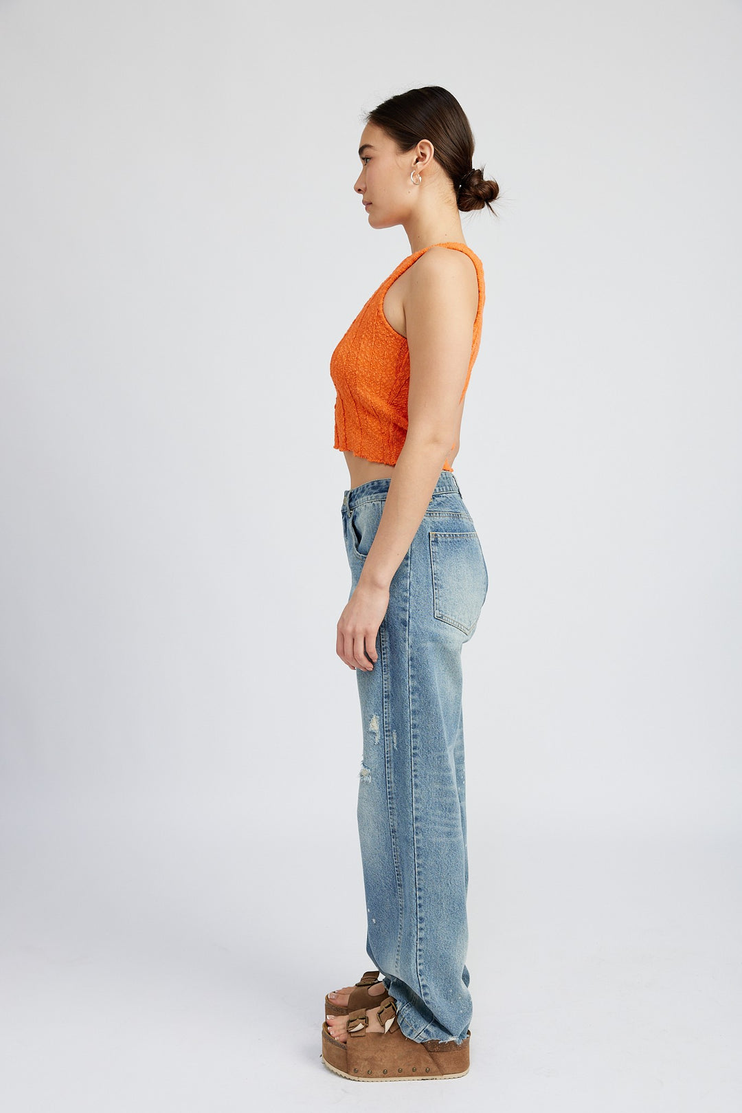 Rib Cropped Tank Top