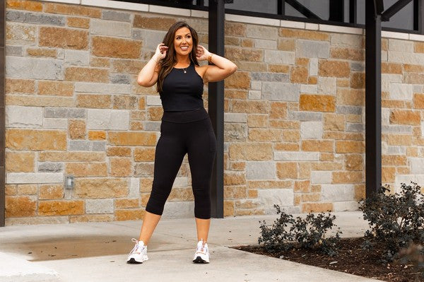 Black Capri With Pockets 1