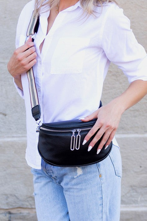 Hazel Genuine Leather Sling Bag | Anekay
