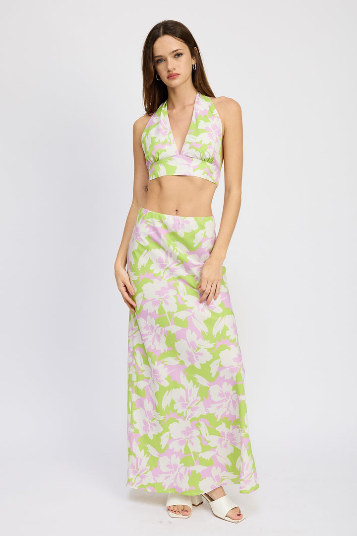 Lime Classic 90S Halter Neck Top