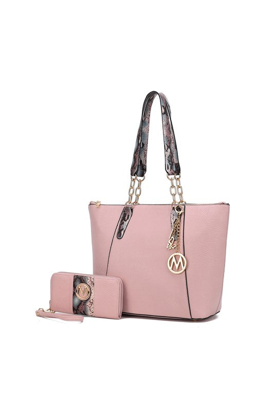 Red Mkf Collection Ximena Tote Bag With Wallet By Mia