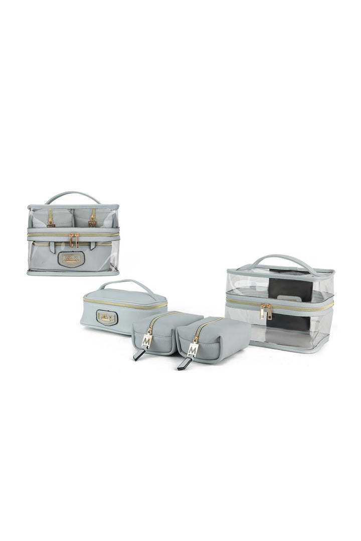 Blue Mkf Collection Emma Cosmetic Clear Case Set By Mia