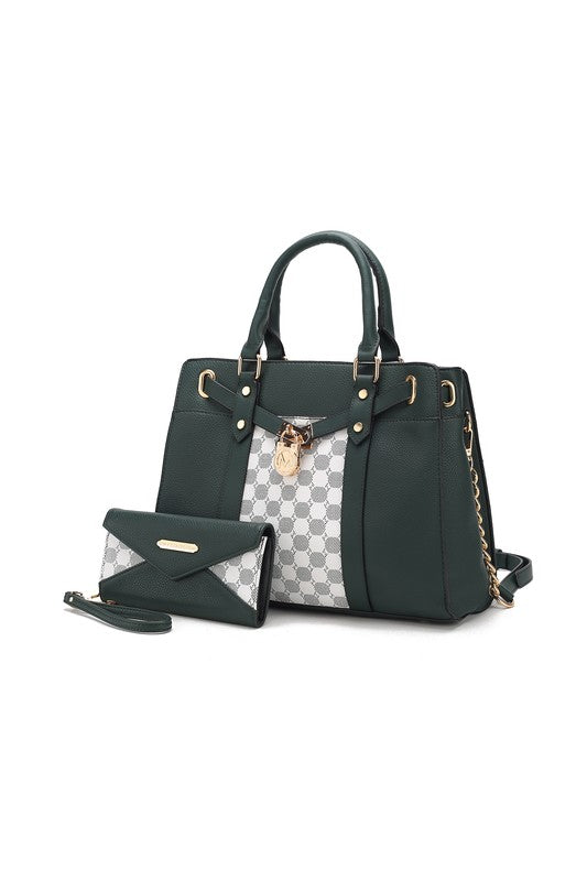 Mkf Collection Circular Print Satchel Bag By Mia K