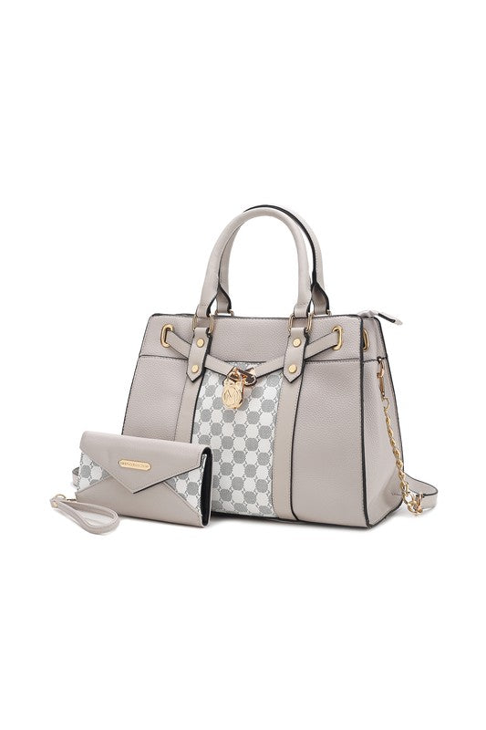 Mkf Collection Circular Print Satchel Bag By Mia K