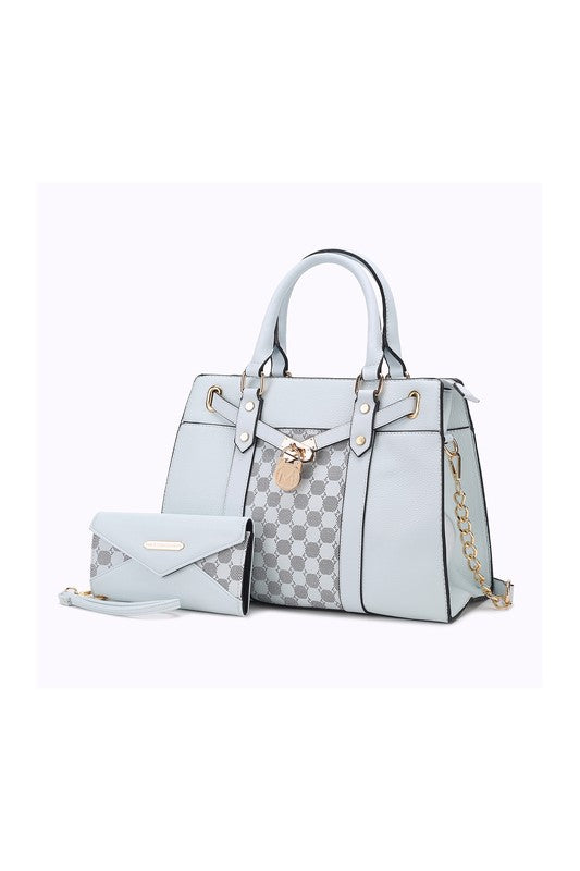 Mkf Collection Circular Print Satchel Bag By Mia K