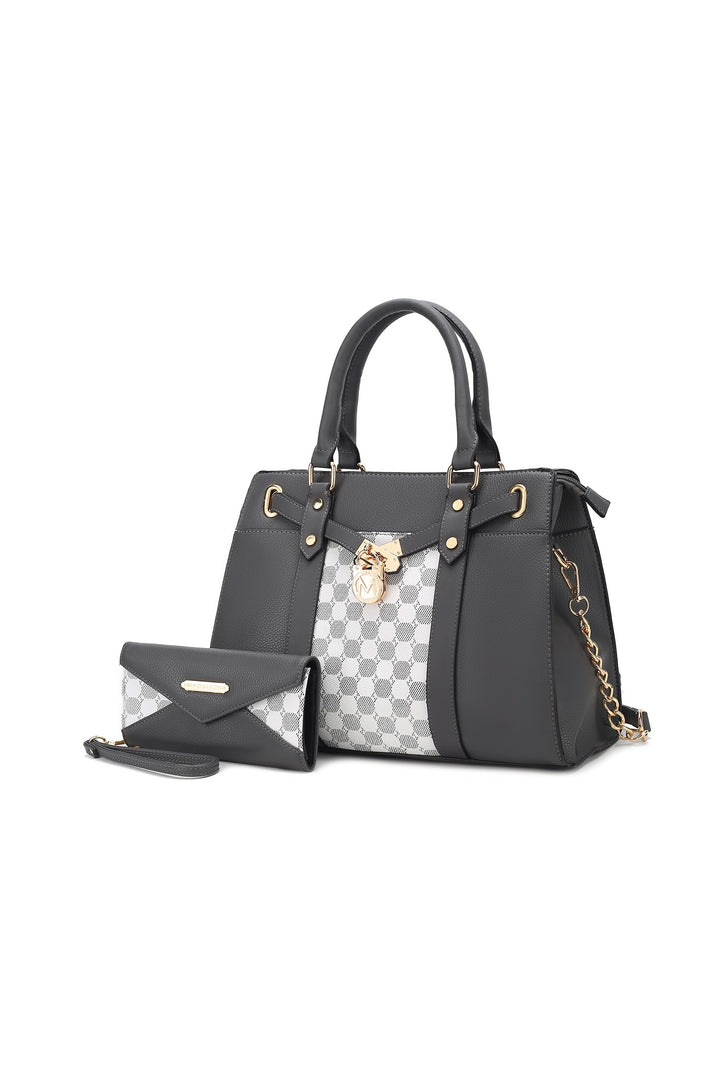 Mkf Collection Circular Print Satchel Bag By Mia K