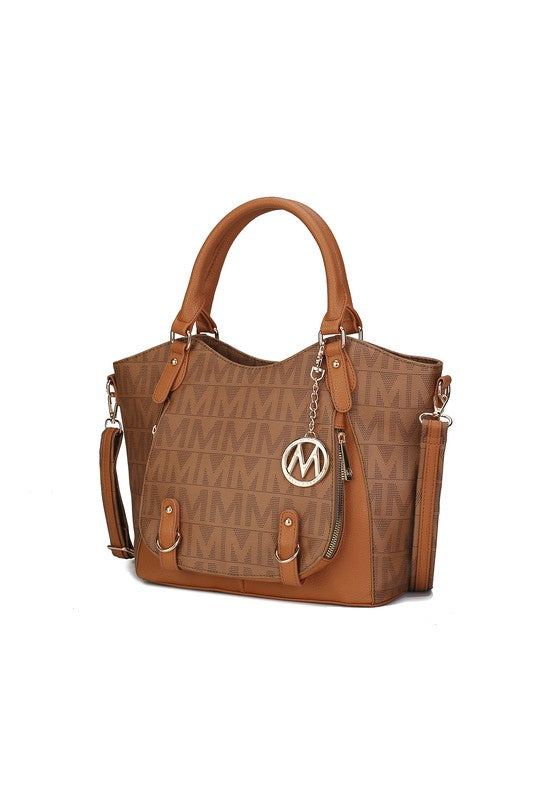 Mkf Collection Fula Signature Satchel Bag By Mia K