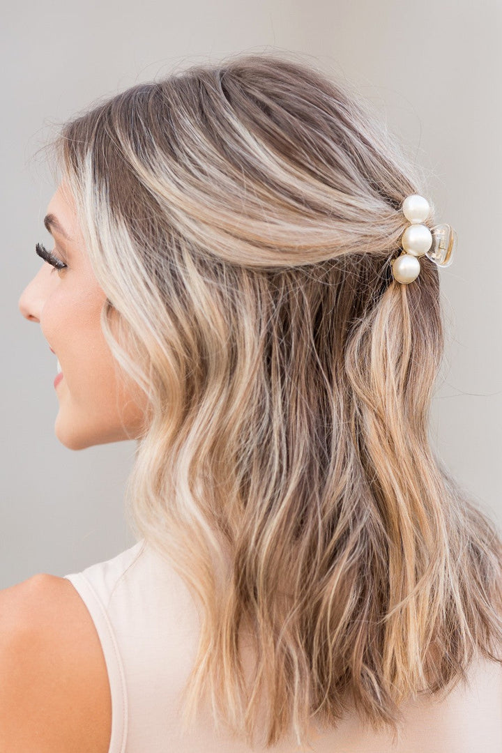 Pearl Hair Claw Clip Set 2Pk