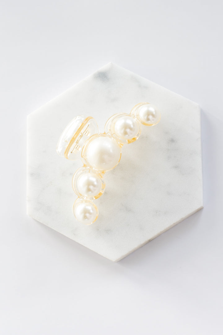 Pearl Hair Claw Clip Set 2Pk