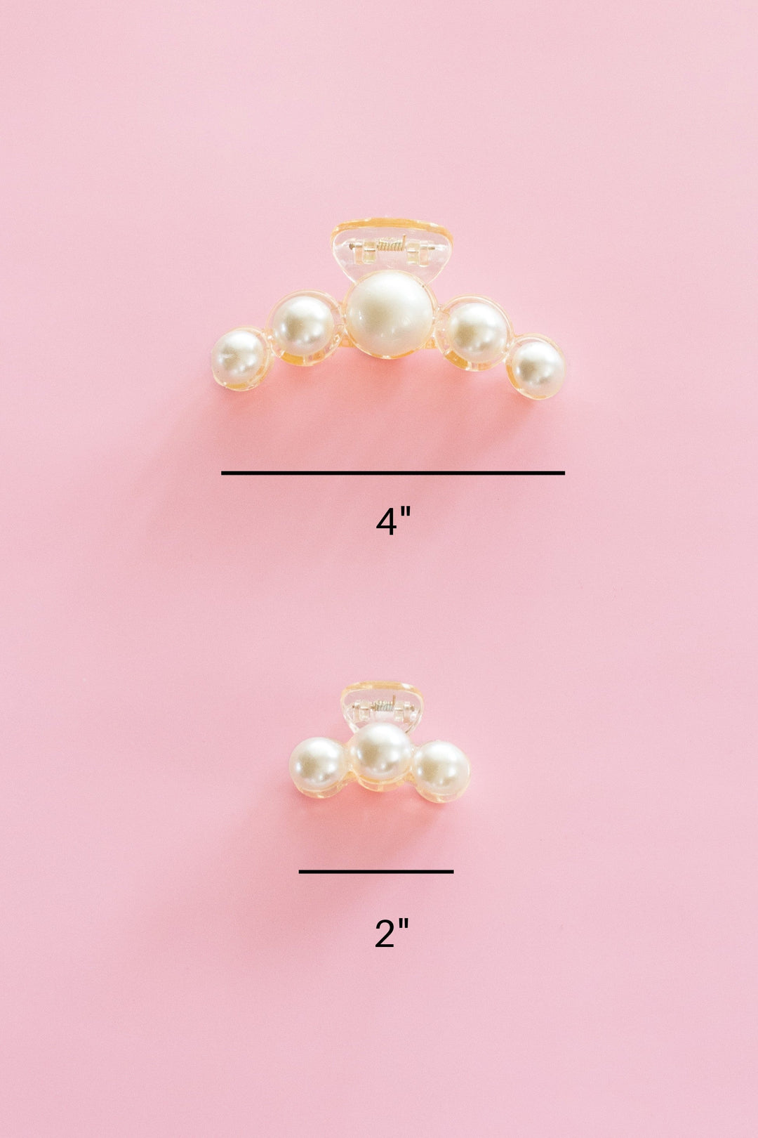 Pearl Hair Claw Clip Set 2Pk