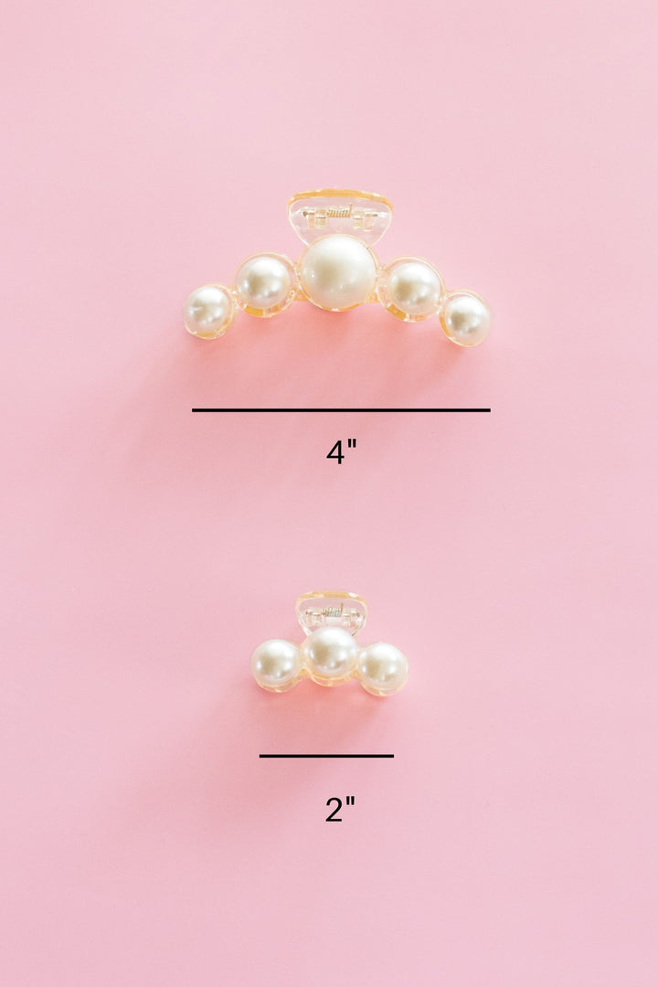 Pearl Hair Claw Clip Set 2Pk