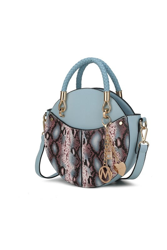 Mkf Collection Faux Snakeskin Crossbody Bag Mia K