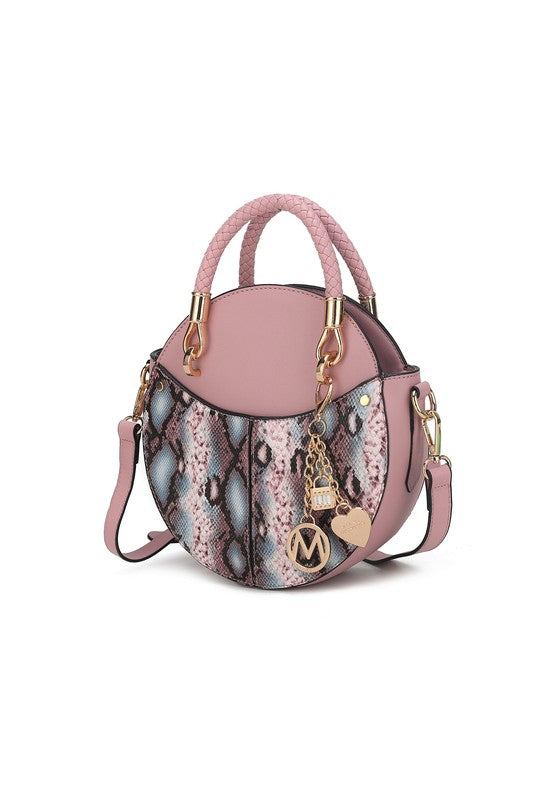 Mkf Collection Faux Snakeskin Crossbody Bag Mia K