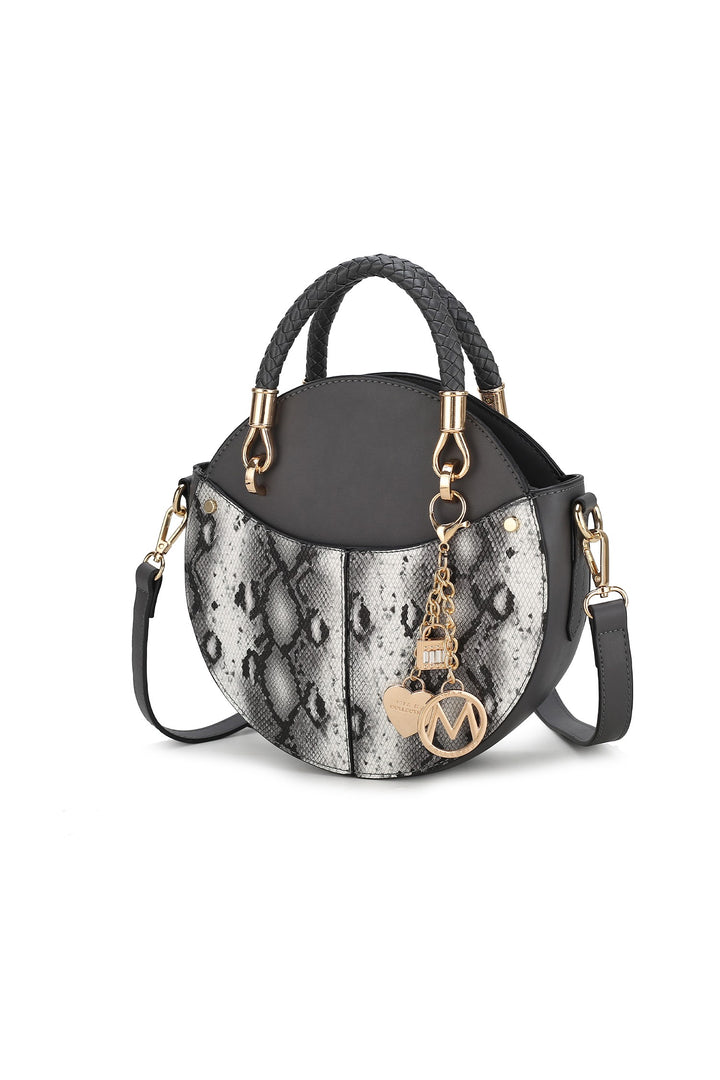 Mkf Collection Faux Snakeskin Crossbody Bag Mia K
