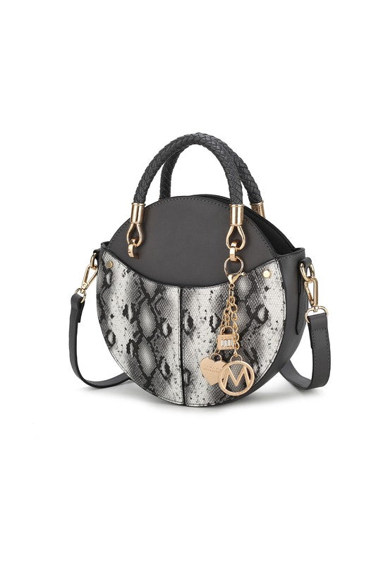 Mkf Collection Faux Snakeskin Crossbody Bag Mia K