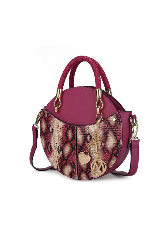 Mkf Collection Faux Snakeskin Crossbody Bag Mia K