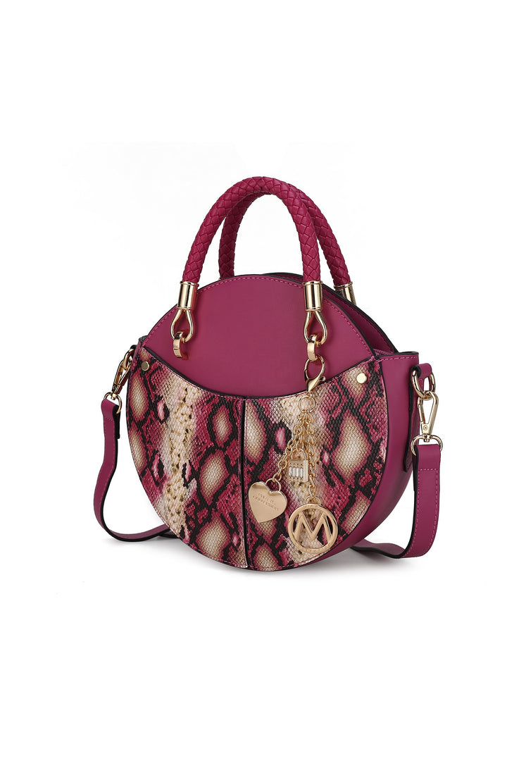 Mkf Collection Faux Snakeskin Crossbody Bag Mia K