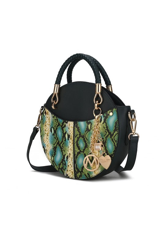 Mkf Collection Faux Snakeskin Crossbody Bag Mia K