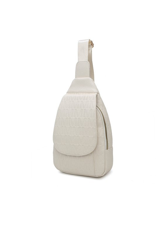 Pewter Mkf Collection Cleisy Sling Bag By Mia K