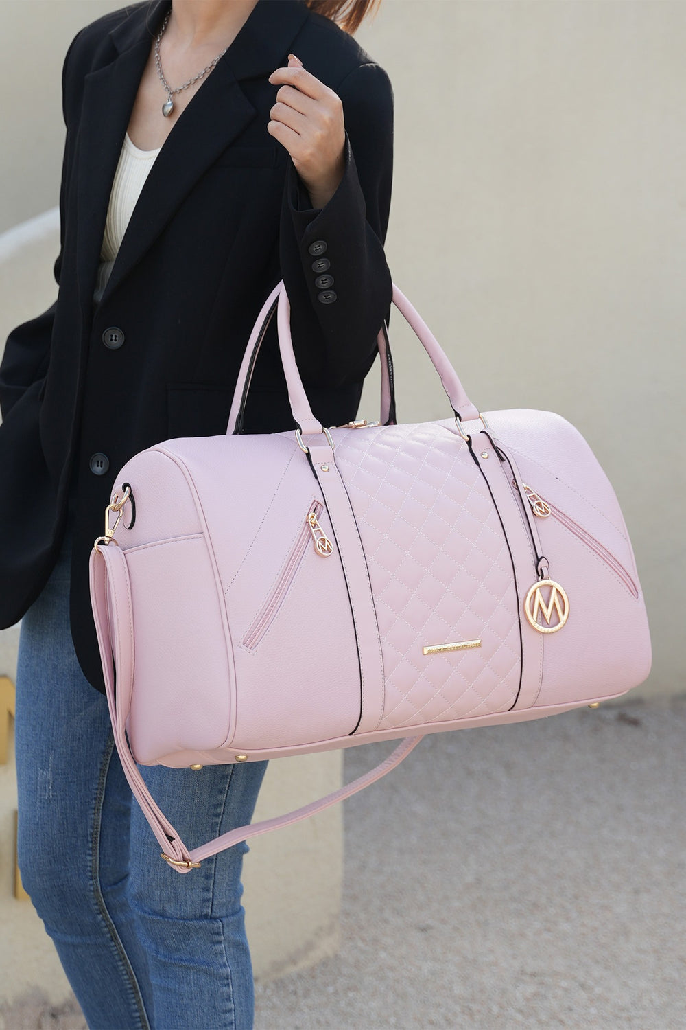 Brown Mkf Collection Allegra Womens Duffle By Mia K