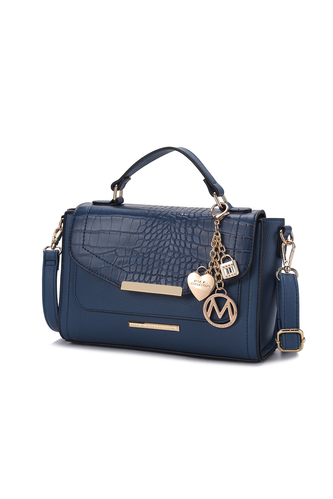 Red Mkf Collection Sylvie Croco Embossed Shoulder Mia