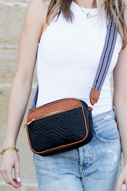 Everly Vegan Leather Camera Crossbody | Anekay