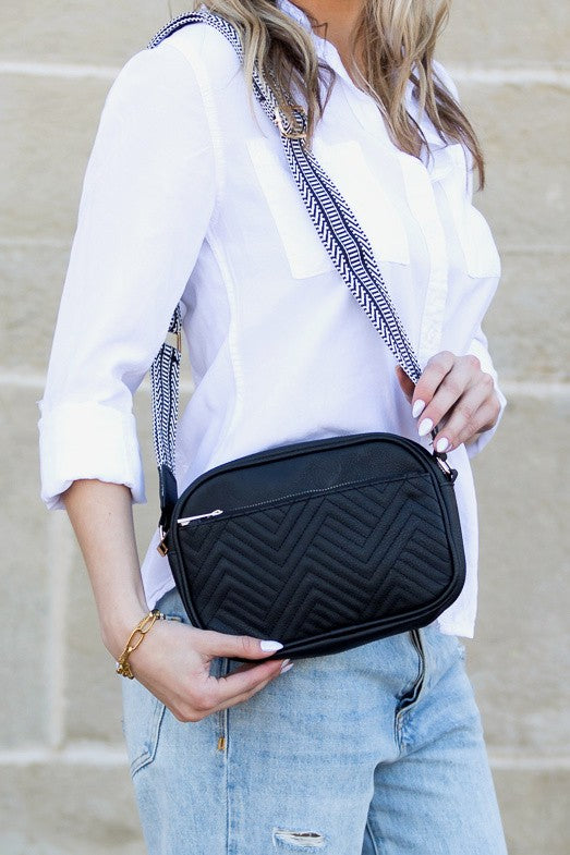 Everly Vegan Leather Camera Crossbody | Anekay