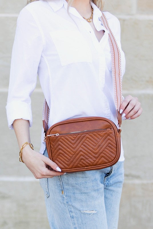 Everly Vegan Leather Camera Crossbody | Anekay
