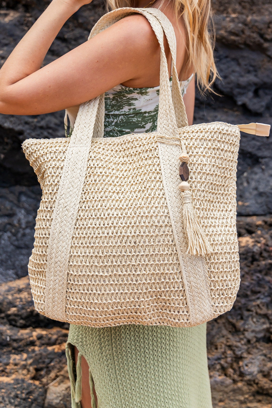 Izola Carry All Tassel Tote | Anekay