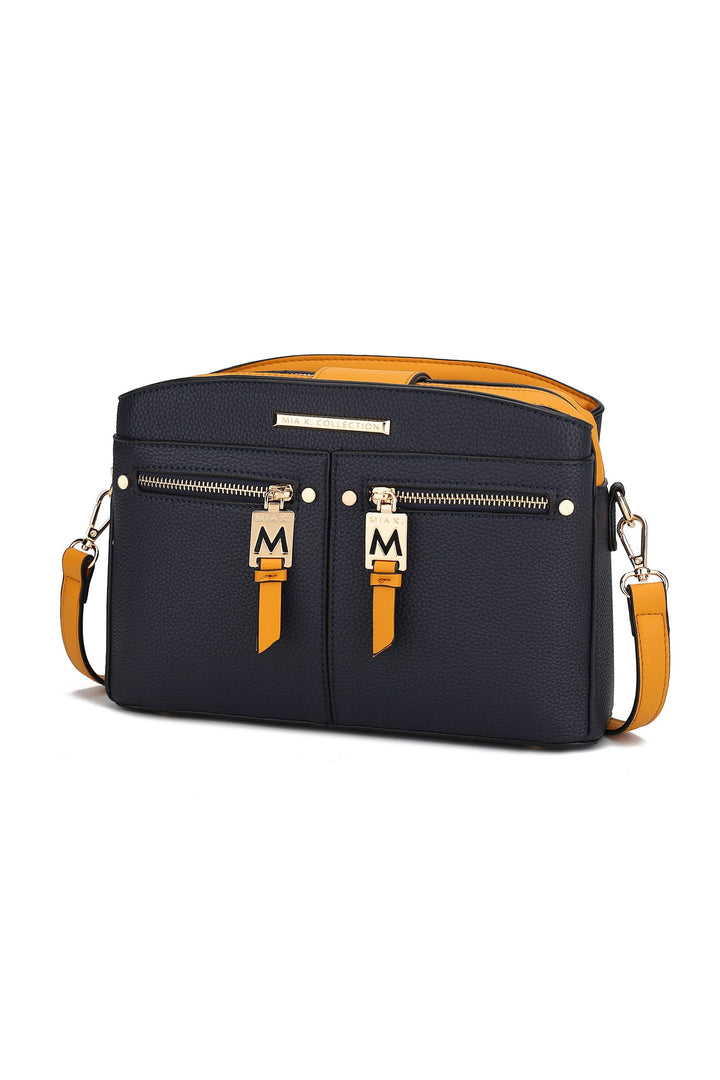Navy-Red Mkf Collection Zoely Crossbody Bag By Mia K