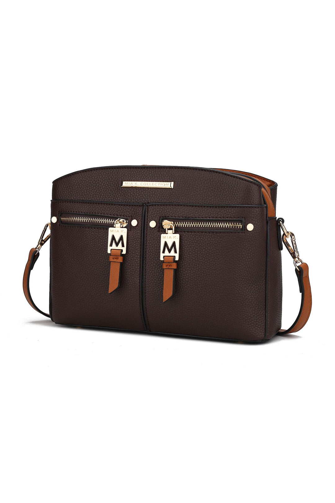 Coffee-Cognac Mkf Collection Zoely Crossbody Bag By Mia K