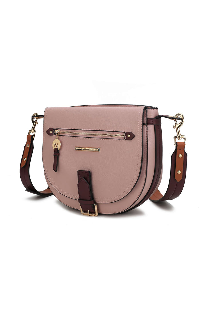Navy Mkf Drew Women Color Block Shoulder Bag By Mia K
