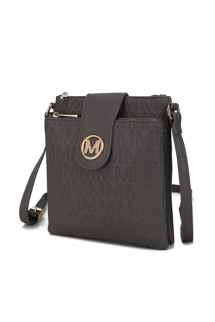 Rose Pink Mkf Marietta M Signature Crossbody Bag By Mia K