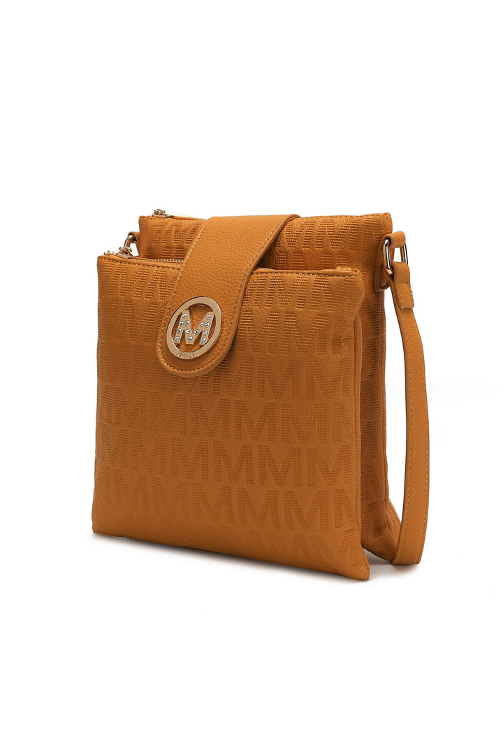 Tan Mkf Marietta M Signature Crossbody Bag By Mia K