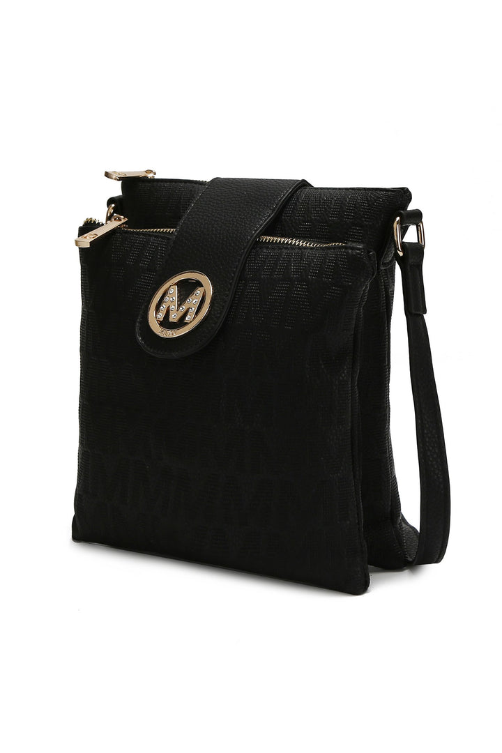 Navy Mkf Marietta M Signature Crossbody Bag By Mia K