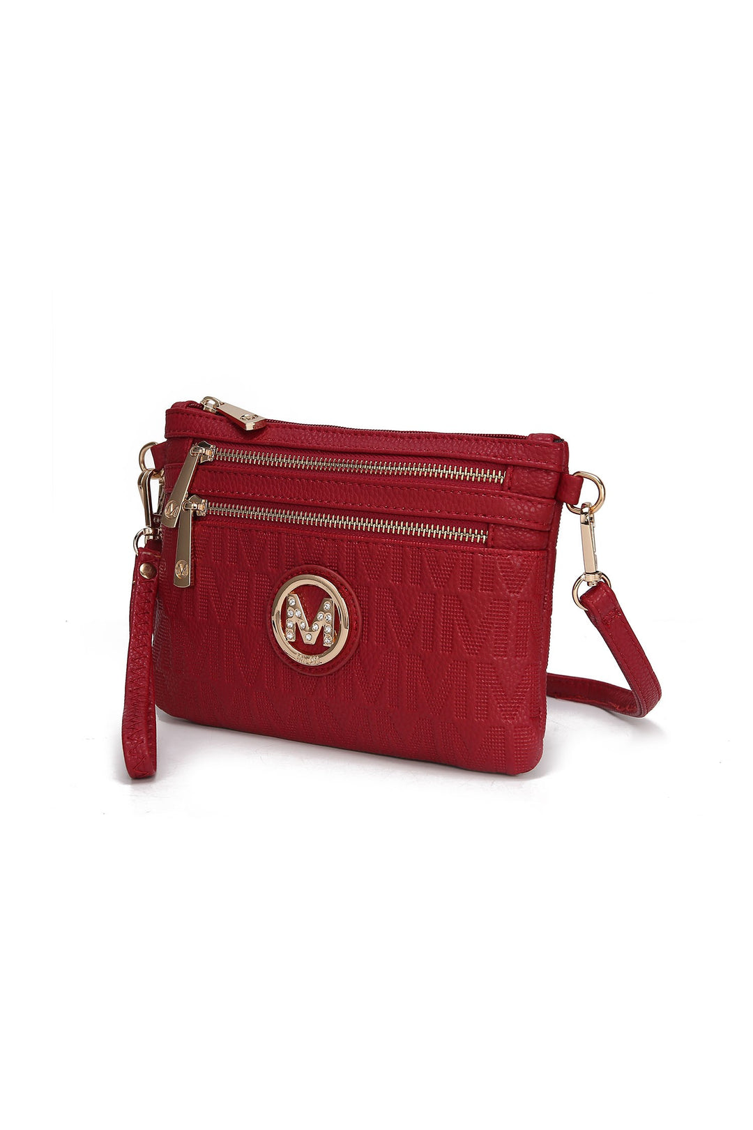 Taupe Mkf Roonie Milan Signature Crossbody Bag By Mia