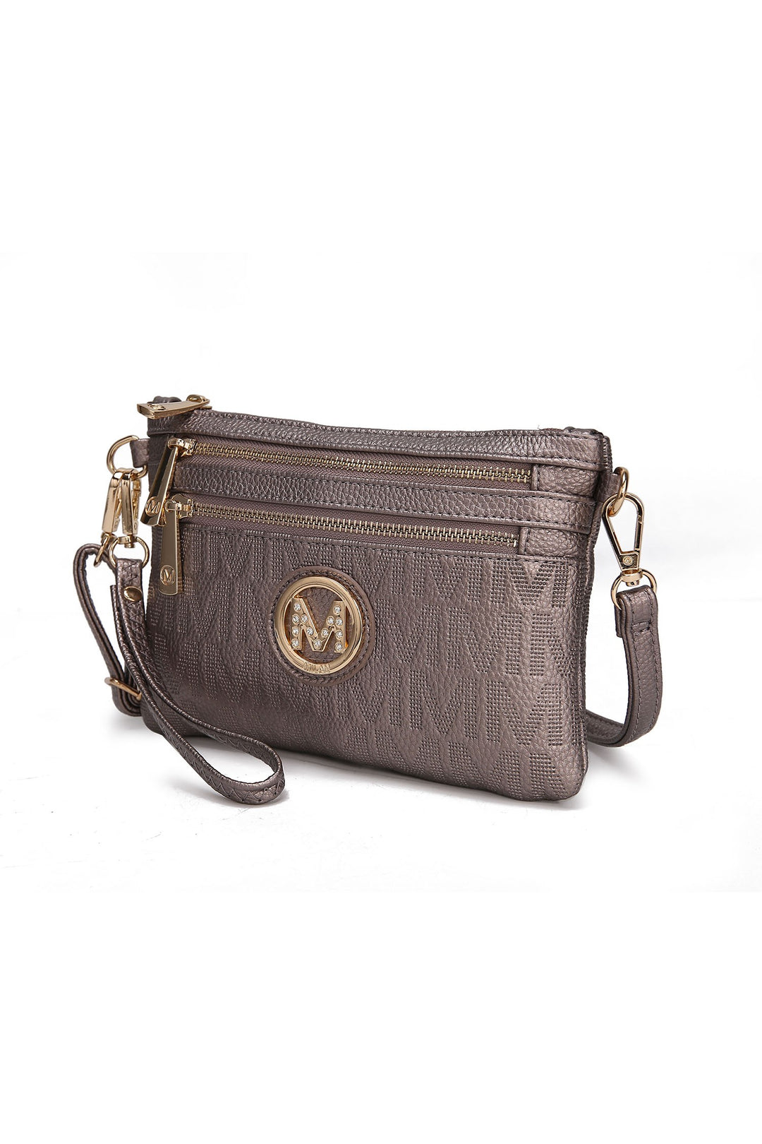Tan Mkf Roonie Milan Signature Crossbody Bag By Mia