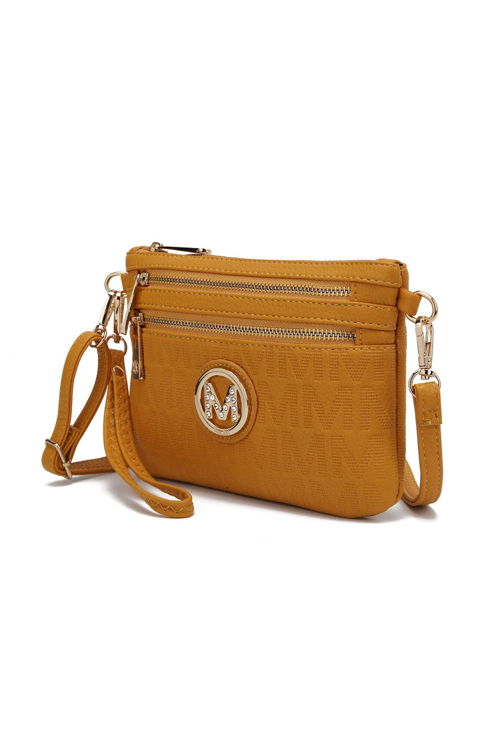 Pewter Mkf Roonie Milan Signature Crossbody Bag By Mia