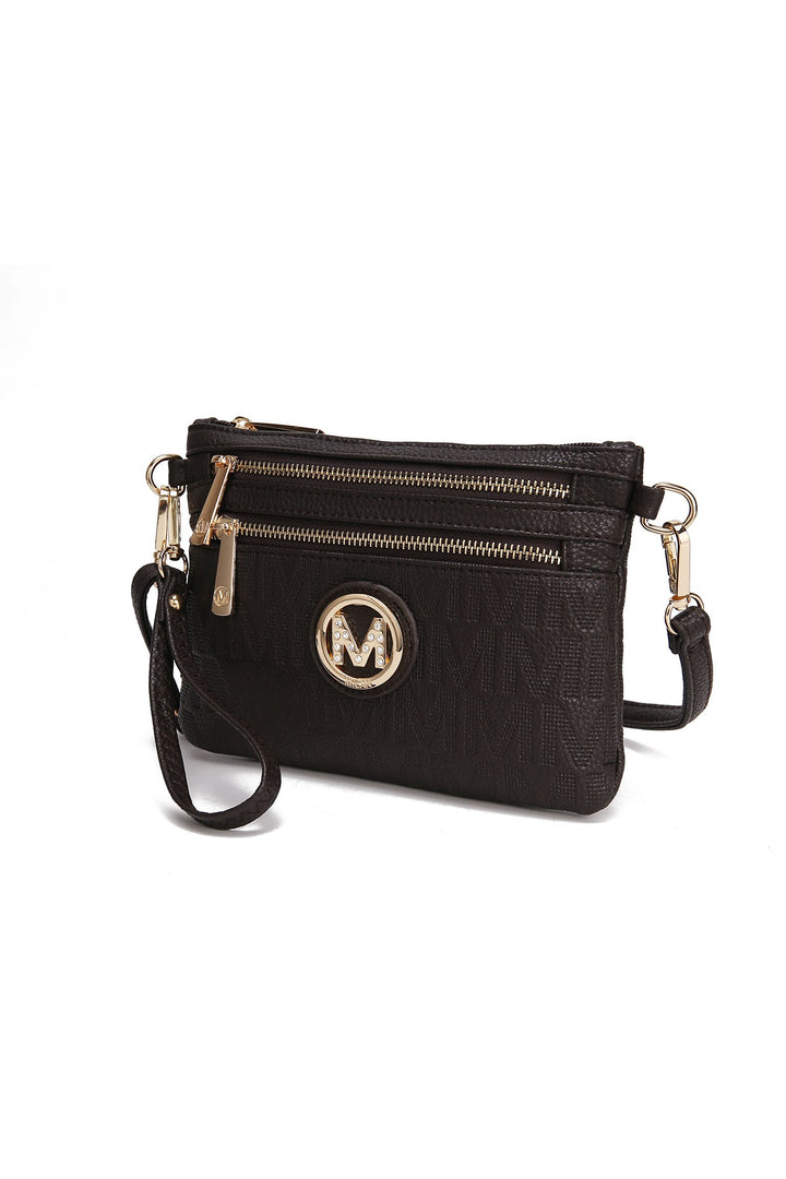 Mustard Mkf Roonie Milan Signature Crossbody Bag By Mia