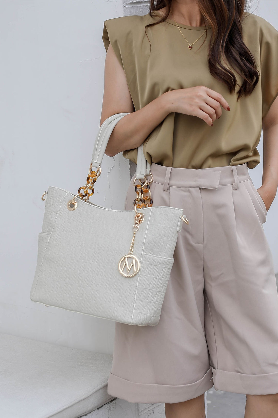 Beige Mkf Collection Rylee Women Tote Bag By Mia K