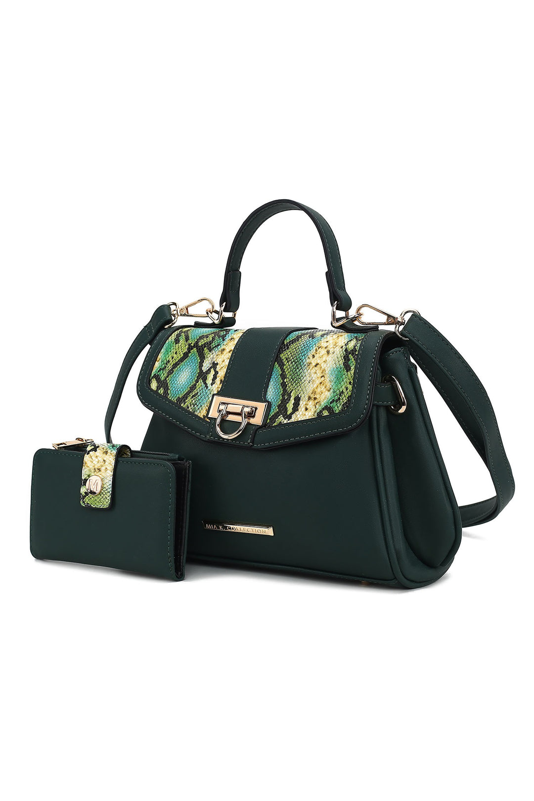 Denim Mkf Geny Faux Snake Shoulder Bag With Wallet Mia K