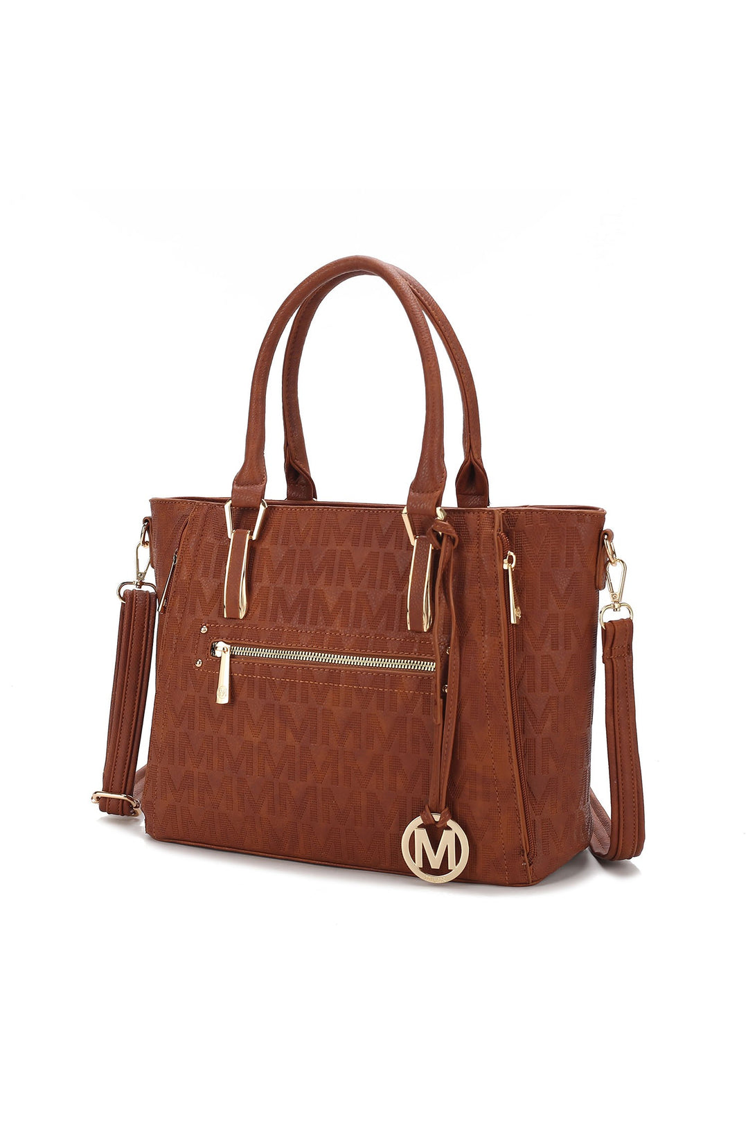 Chocolate Mkf Cairo M Signature Satchel Bag By Mia K