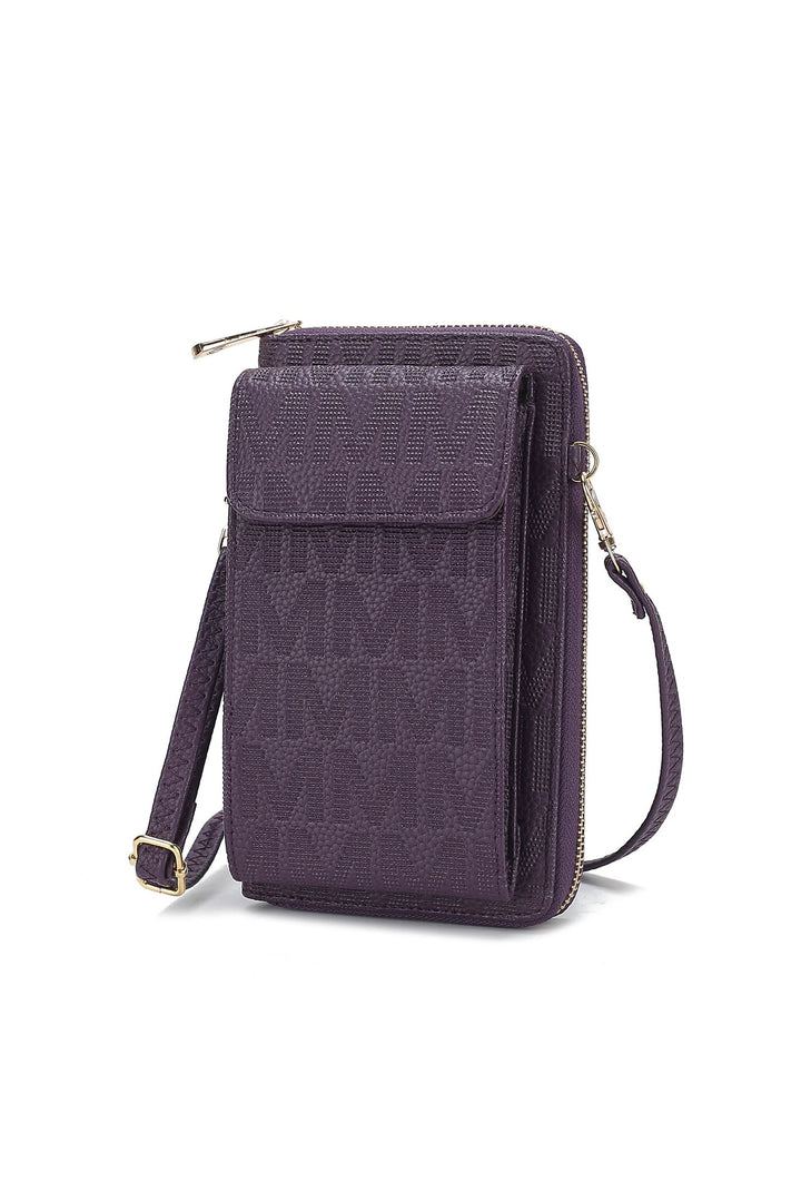 Red Mfk Collection Caddy Phone Wallet Crossbody By Mia